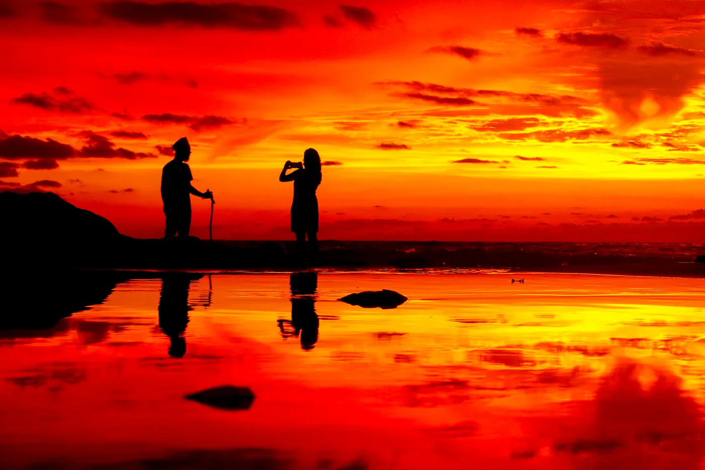 Sunset at Mount Lavinia, a destination photograph